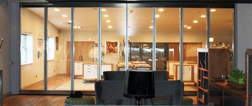 switchable glass bi fold doors