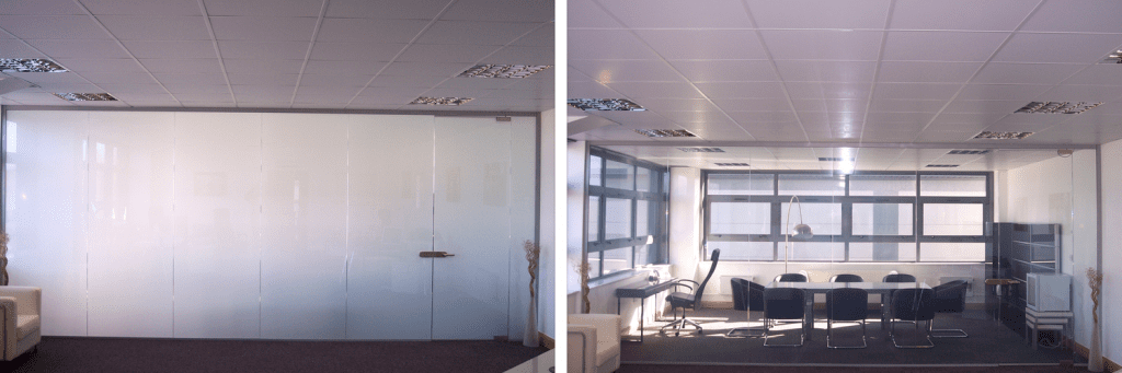 Switchable film in office