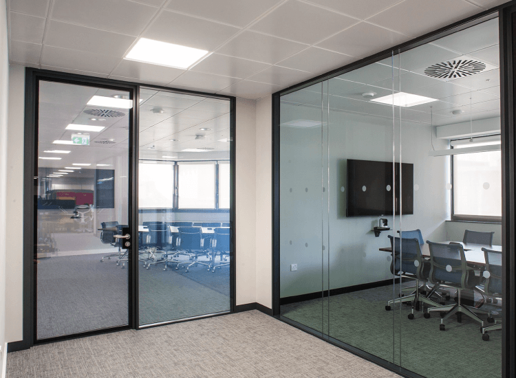 Self Adhesive Switchable Smart Film Office Privacy Doors Switched to On