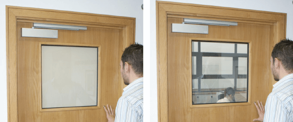 Switchable Door Vision Panel