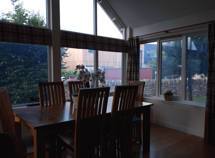 Residential conservatory external windows switched to on