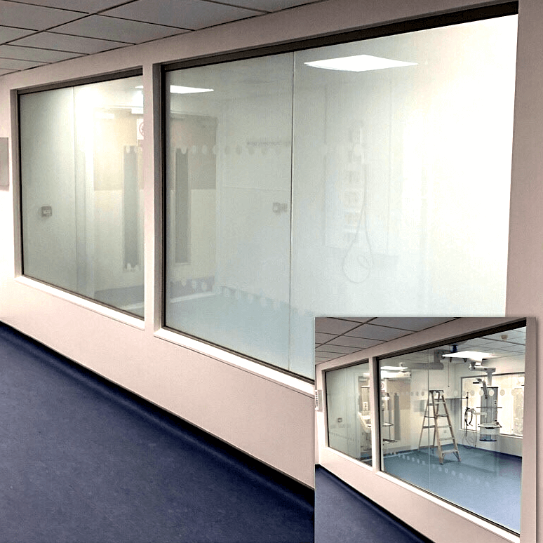 NHS Smart Glass privacy screen